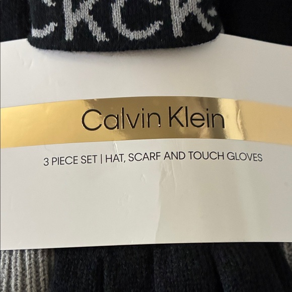 Calvin Klein Black and Gray Accessory Trio